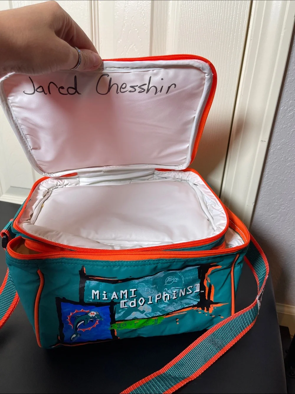 NFL Miami Dolphins Teal and Orange Lunch Box